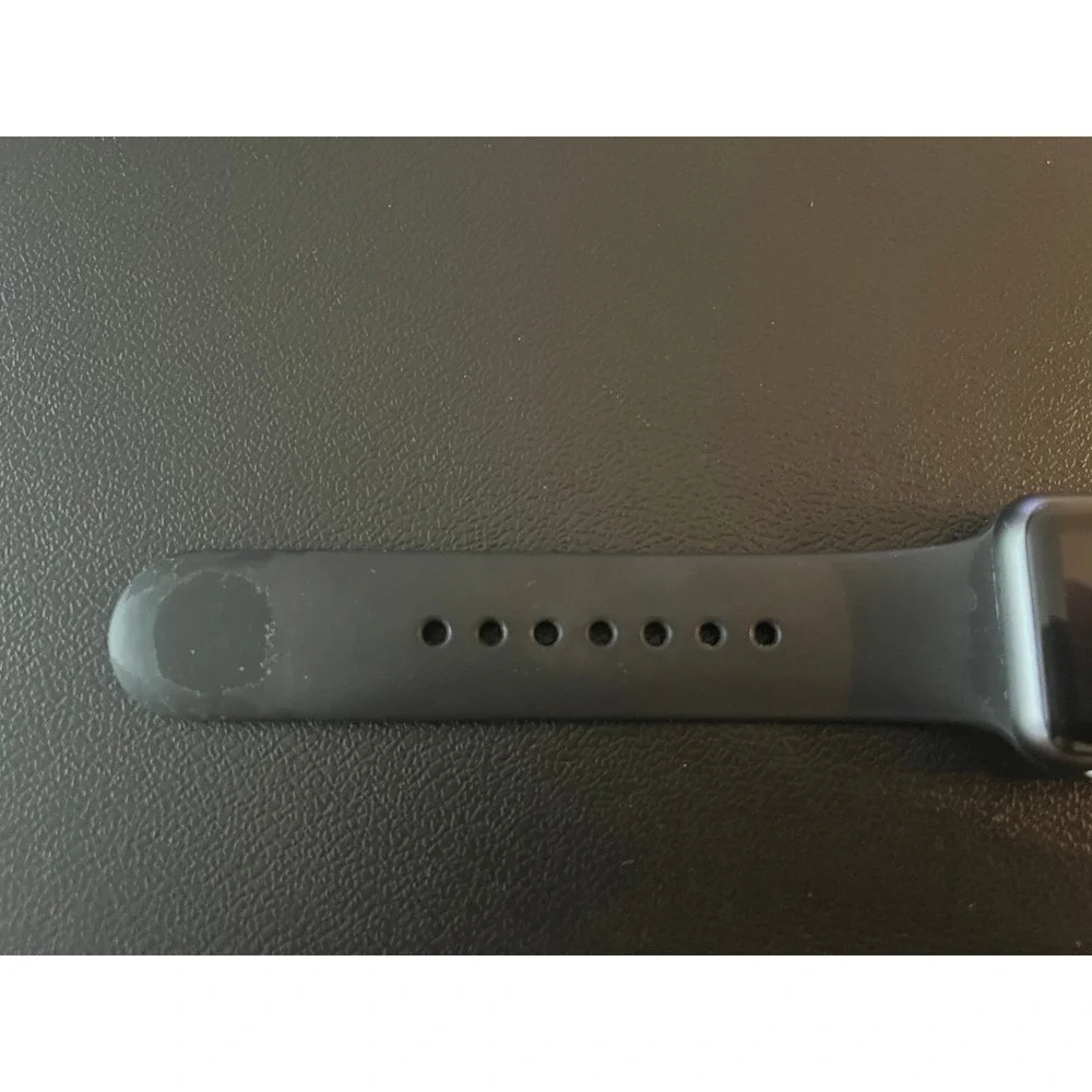 Apple Watch 1st Gen 38mm Space Gray Aluminum Case Black Sport Band 7000 Series